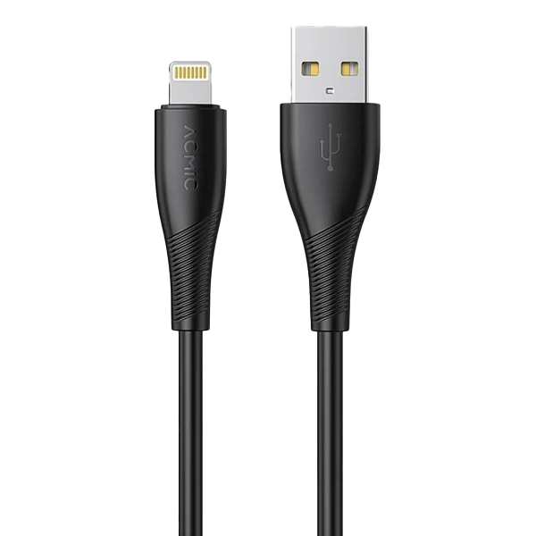 acmic_dayline_cml100_blk_1a Acmic Dayline CML100 Kabel Data Fast Charging USB A to Lightning - Black