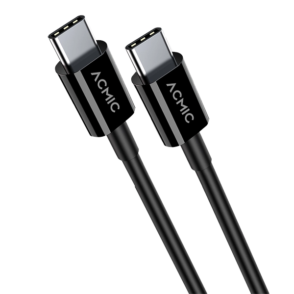 acmic_pdc100e_blk_2 Acmic PDC100e Power Delivery (PD) Cable USB C to C 1m - Black