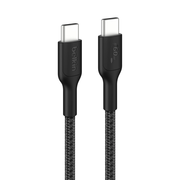 belkin_c_to_c_cable_60w_2.0_braided_1m_-_black Belkin C To C Cable 60W 2.0 Braided 1M